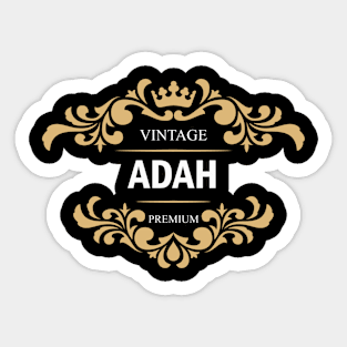 Adah Name Sticker